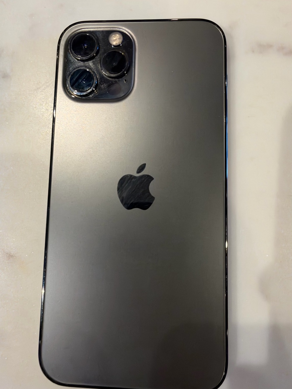 Apple 12 pro iPhone in Space Gray with Triple Rear Cameras